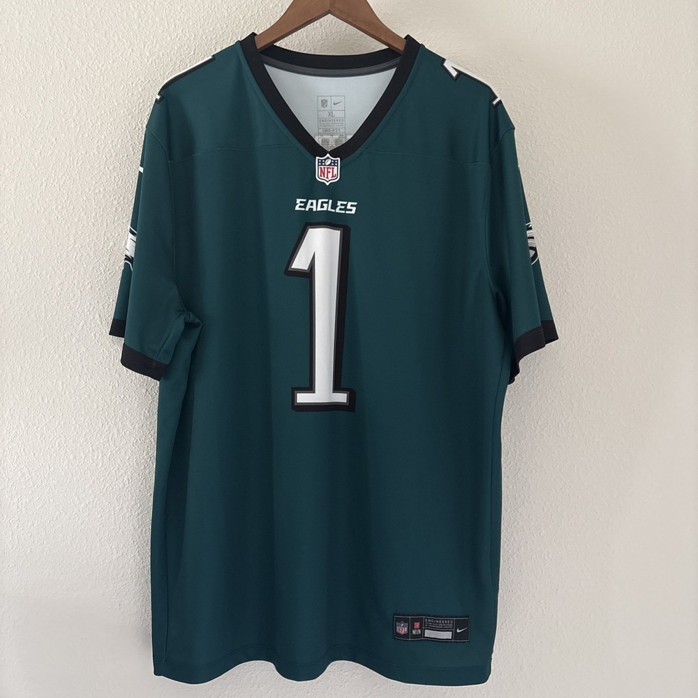 Nike NFL Eagles Jalen Hurts Engineered Dri Fit Jersey Size XL NFLPA